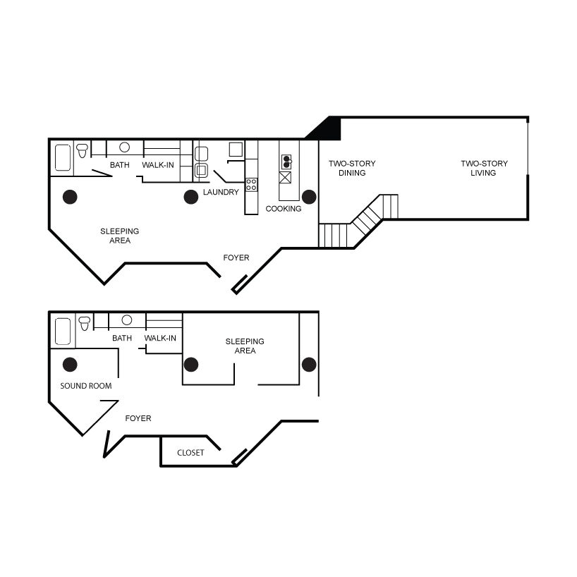 Floor plan layout diagram for cx6